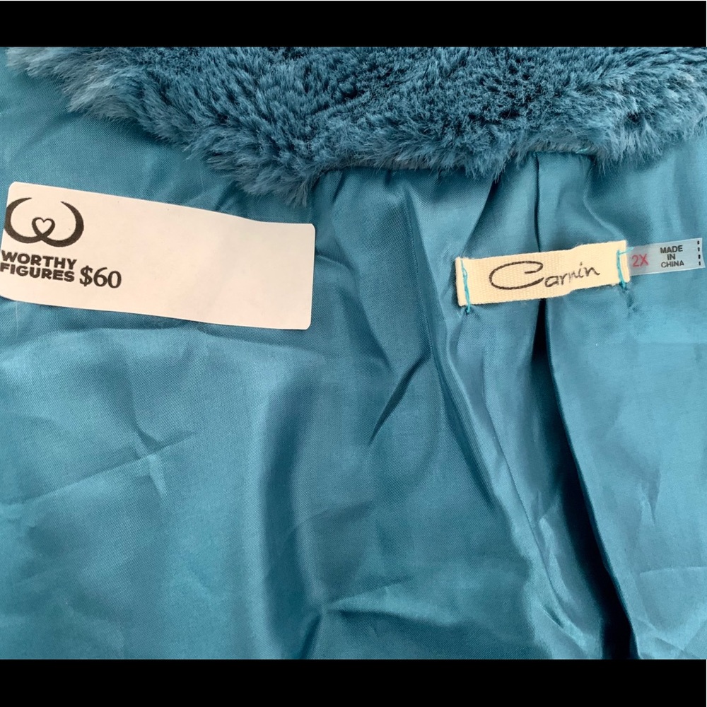 Chic Blue Teddy Jacket - Picture 6 of 7